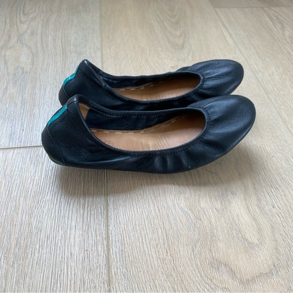 Tieks Black Leather Ballet Flats - Picture 2 of 5